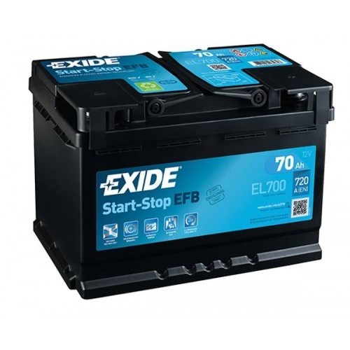 Аккумулятор Exide Start-Stop EFB EL700 (70 A/h), 720A R+