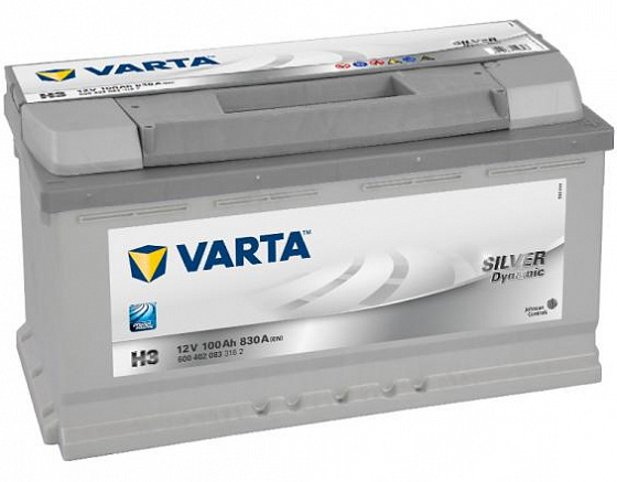 Аккумулятор Varta Silver Dynamic H3 (100 А/h), 830А R+ (600 402 083) 600402083