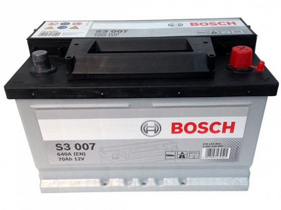 Аккумулятор Bosch S3 007 (70 А/h), 640A R+ (570 144 064)