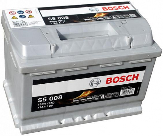 Аккумулятор Bosch S5 008 (77 А/h), 780А R+ (577 400 078)