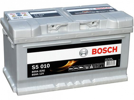 Аккумулятор Bosch S5 010 (85 А/h), 800А R+ (585 200 080)