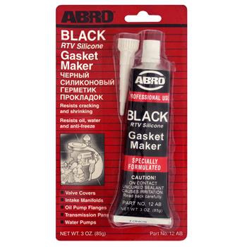 Герметик Abro 12AB Black Gasket Maker, 85мл
