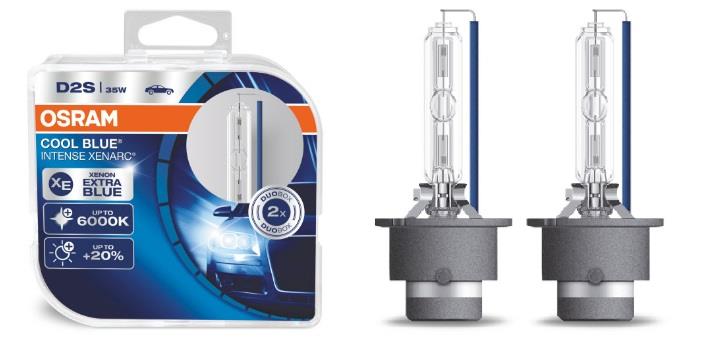 Лампа ксеноновая Osram Xenarc Cool Blue Intense +20% D2S 85V 35W 6000K (2 шт.) (66240CBIHCB) Osram 66240CBI-HCB