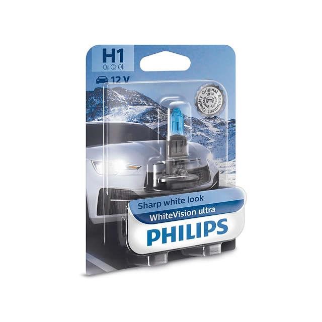 Лампа галогенная Philips WhiteVision Ultra H1 12V 55W (12258WVUB1) Philips 12258WVUB1 12258WVUB1
