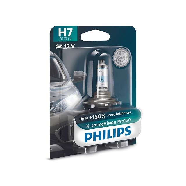 Лампа галогенная Philips X-tremeVision +150% H7 12V 55W (12972XVPB1) Philips 12972XVPB1 12972XVPB1