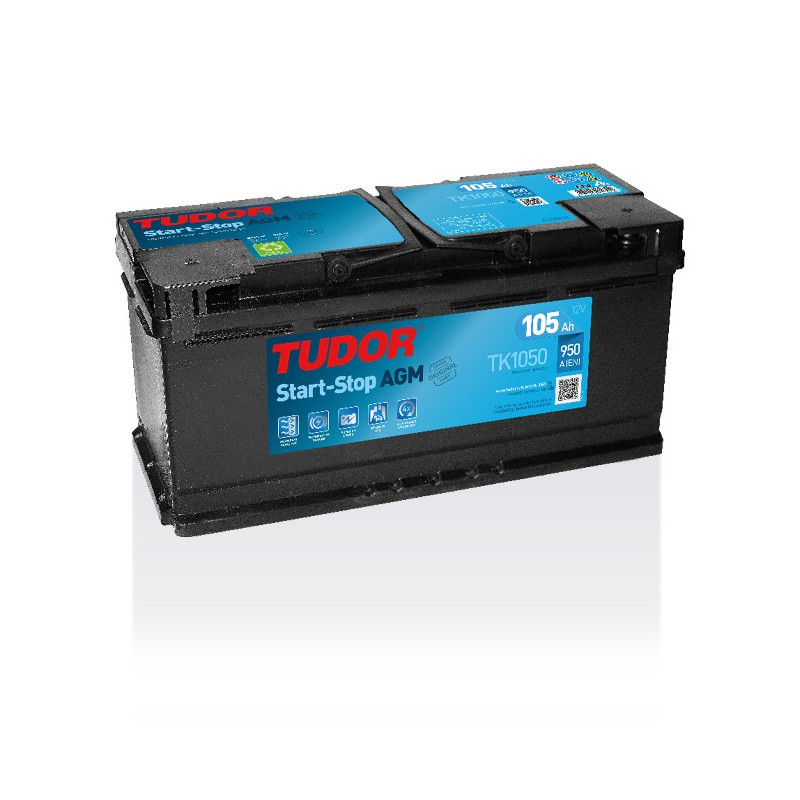Аккумулятор Tudor Start-Stop AGM TK1050 (105 A/h), 950A R+