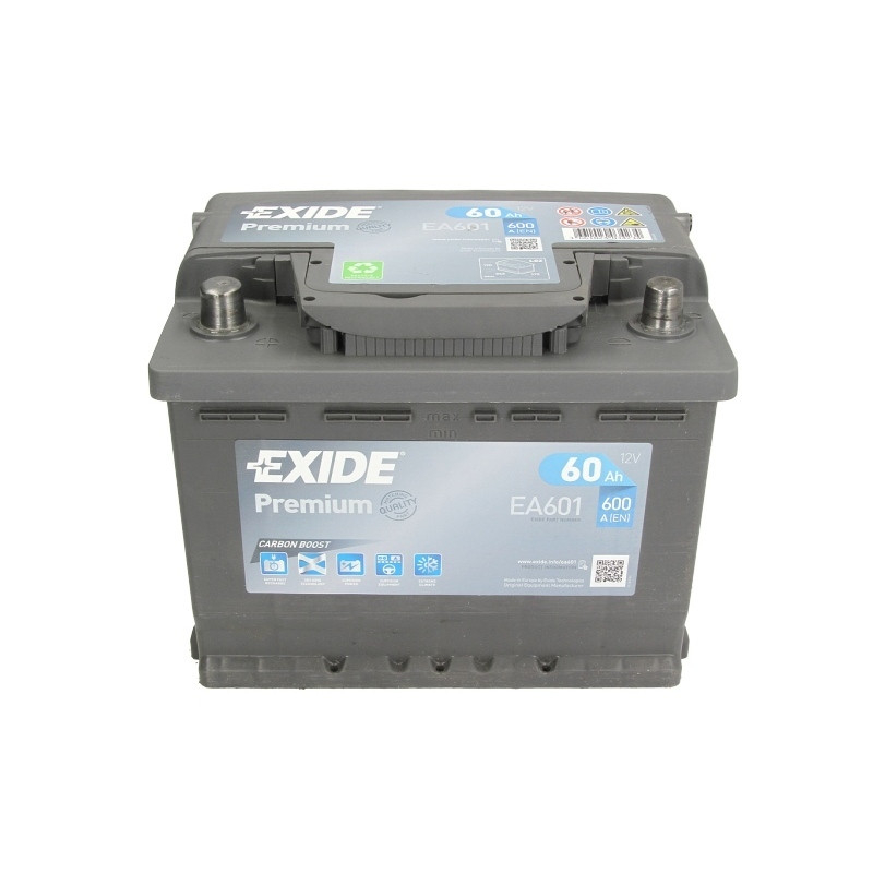 Аккумулятор Exide Premium EA601 (60 A/h), 600A L+